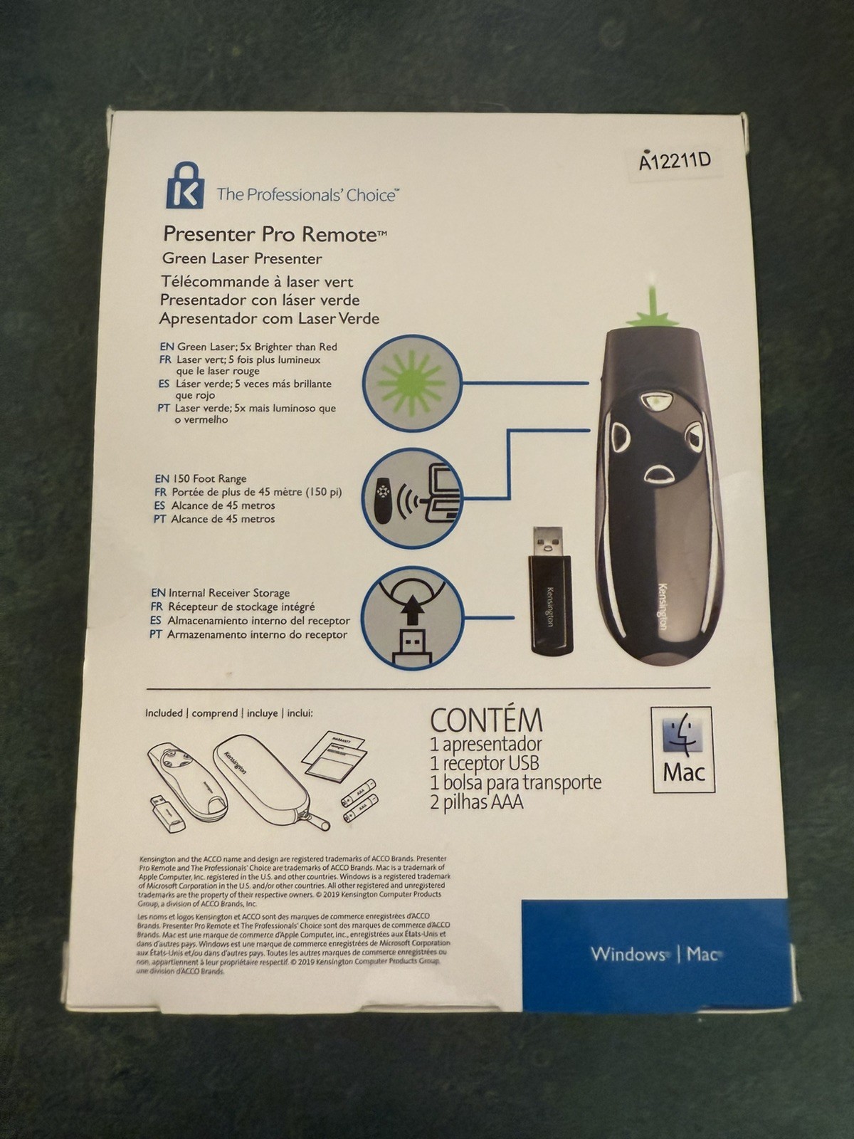 NEW Kensington Presenter Pro Remote for Windows Mac