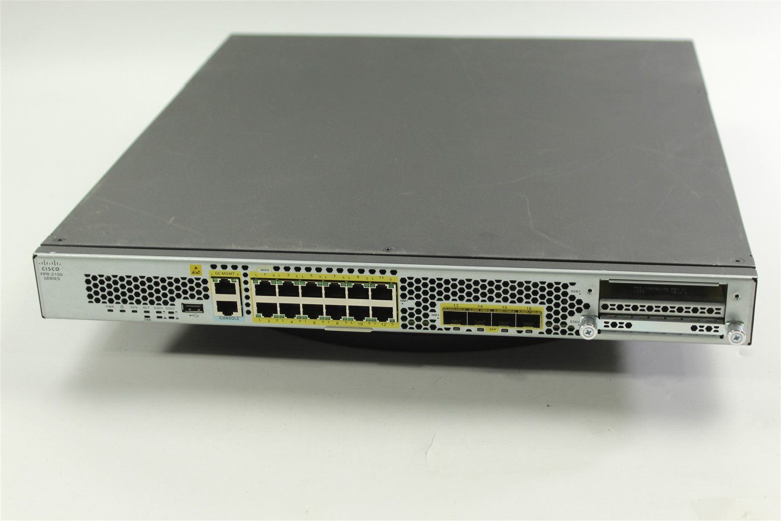Cisco FPR2110 Firepower 2110 NGFW 1RU 12xRJ-45 4xSFP 1U Rackmount • NO SSD