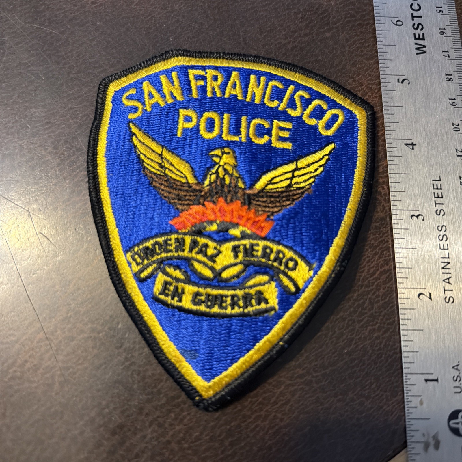 Vtg Obsolete Police Dept Patch  San Francisco Ca 1 Of 4 Different Versions