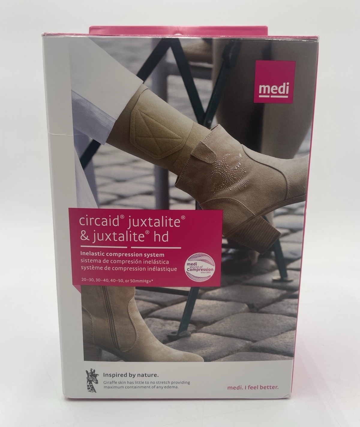 Beige L 25-32 cm Ankle Long Juxtalite Lower Leg System Designed for Compression