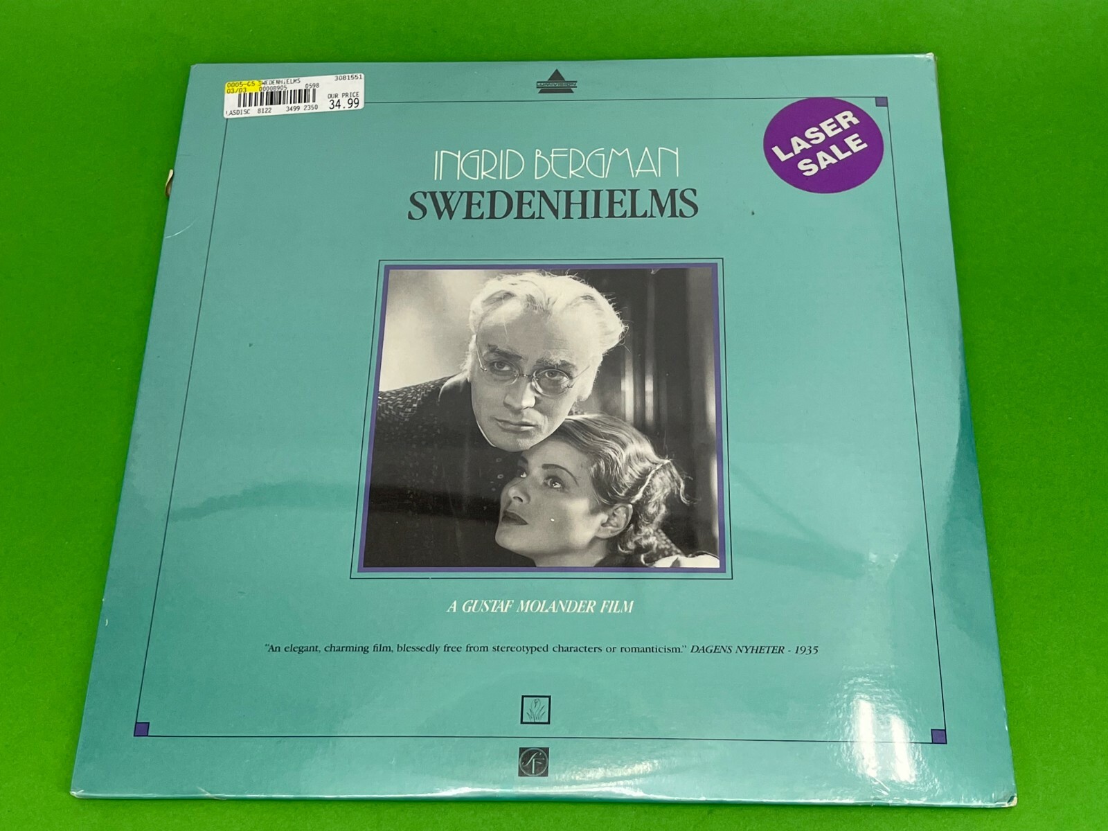 Swedenhielms Laserdisc LD Ingrid Bergman Gustaf Molande NEW / SEALED