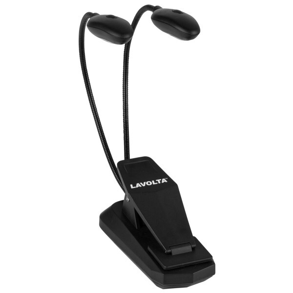 Lavolta - MSL-2 - Clip-On LED Dual Arm Dual Stand Light - Black
