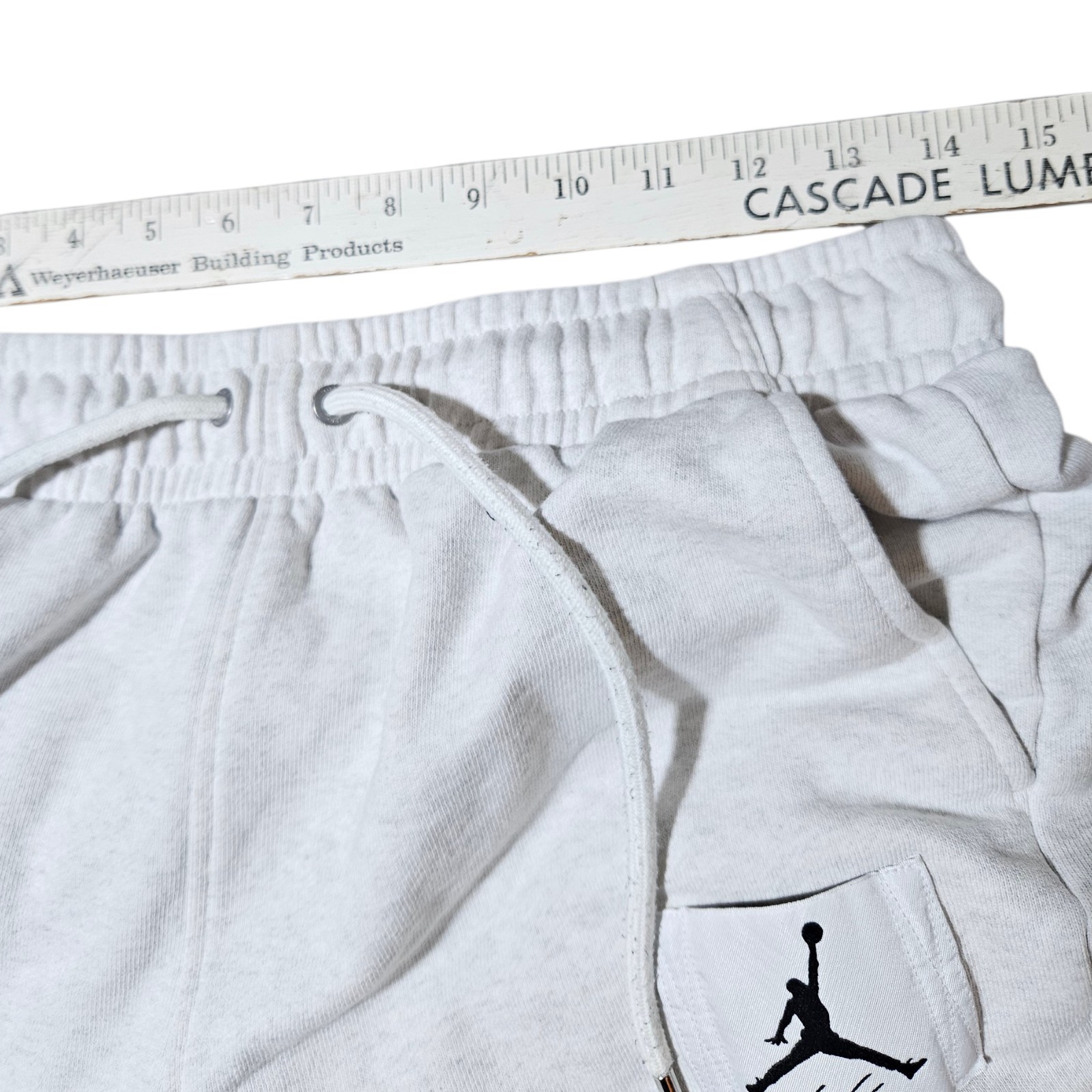 Jordan Essentials Statement Fleece Pants Stitched-Down Jumpman "Flight" Sz Small