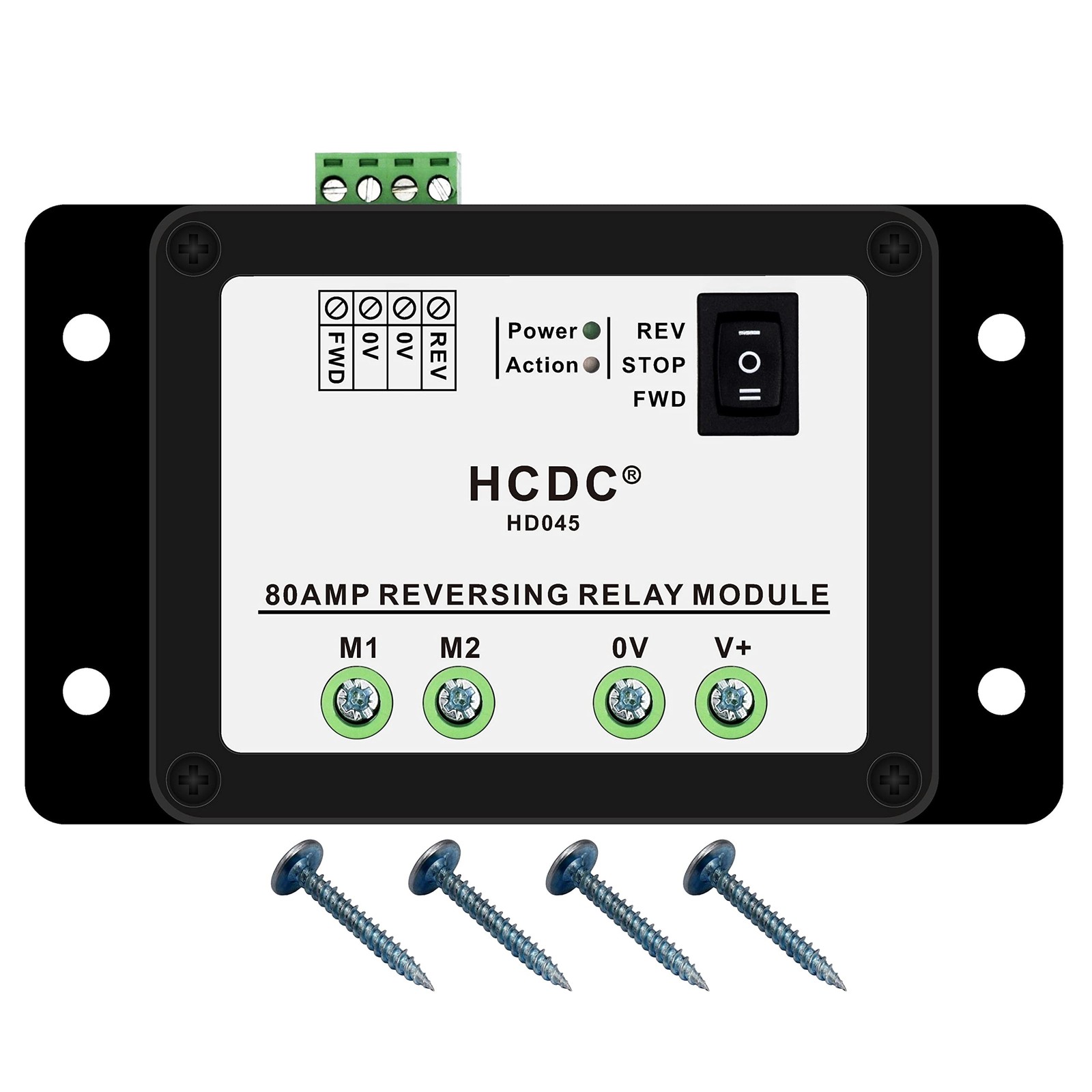 DC12V 80 Amp Forward and Reverse Relay Module for Motor/Linear Actuator, Reve...