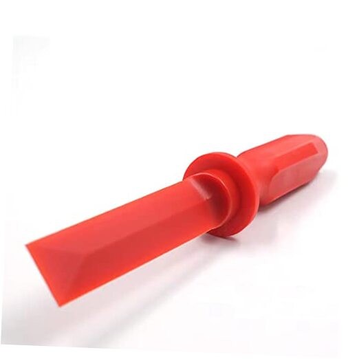 Wheel-Mounted Super Grip Plastic Chisel Scraper - 5 Inch x 1.73 Inches