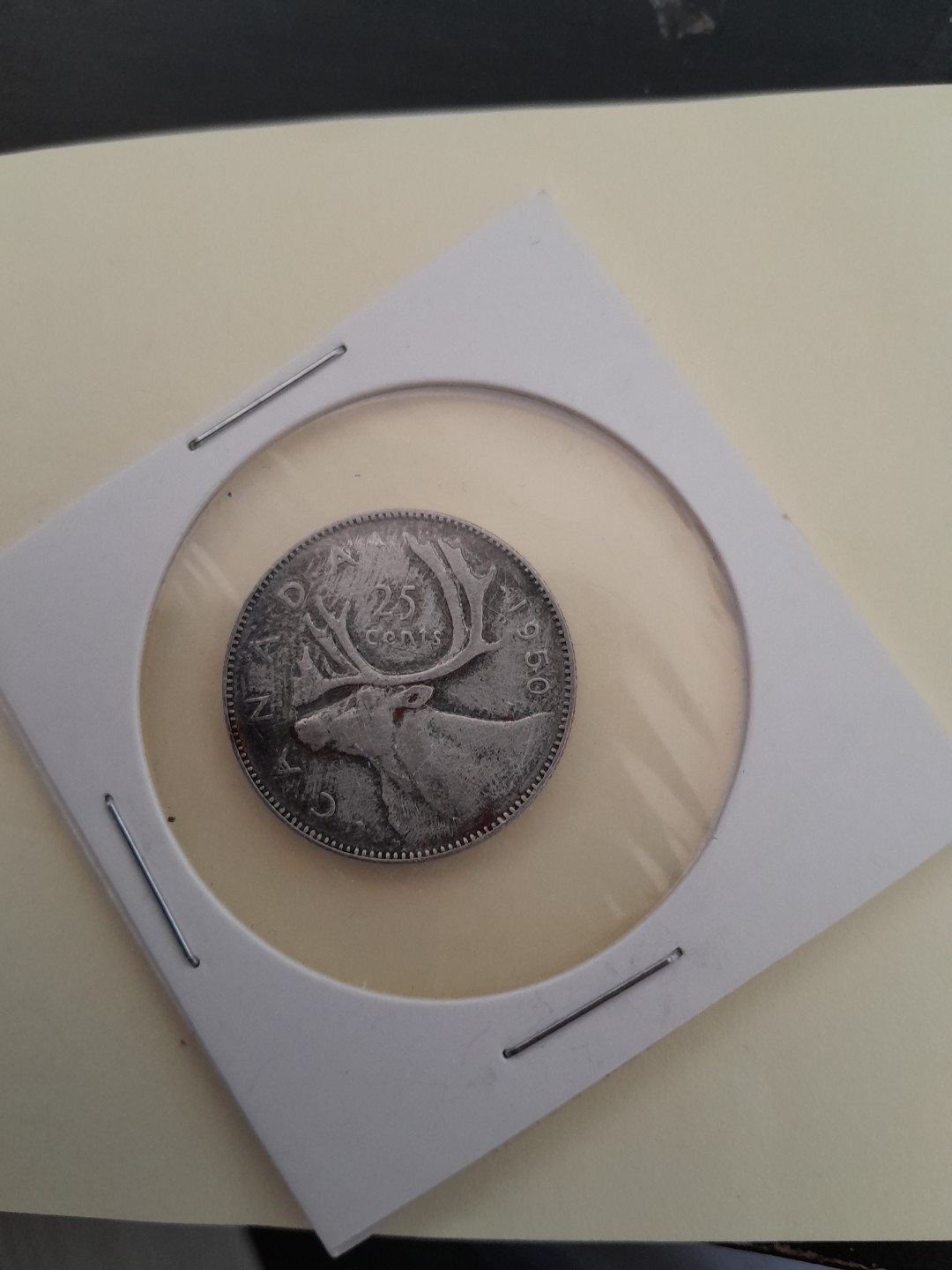 1950 Canada 25 Cents George VI Silver Coin