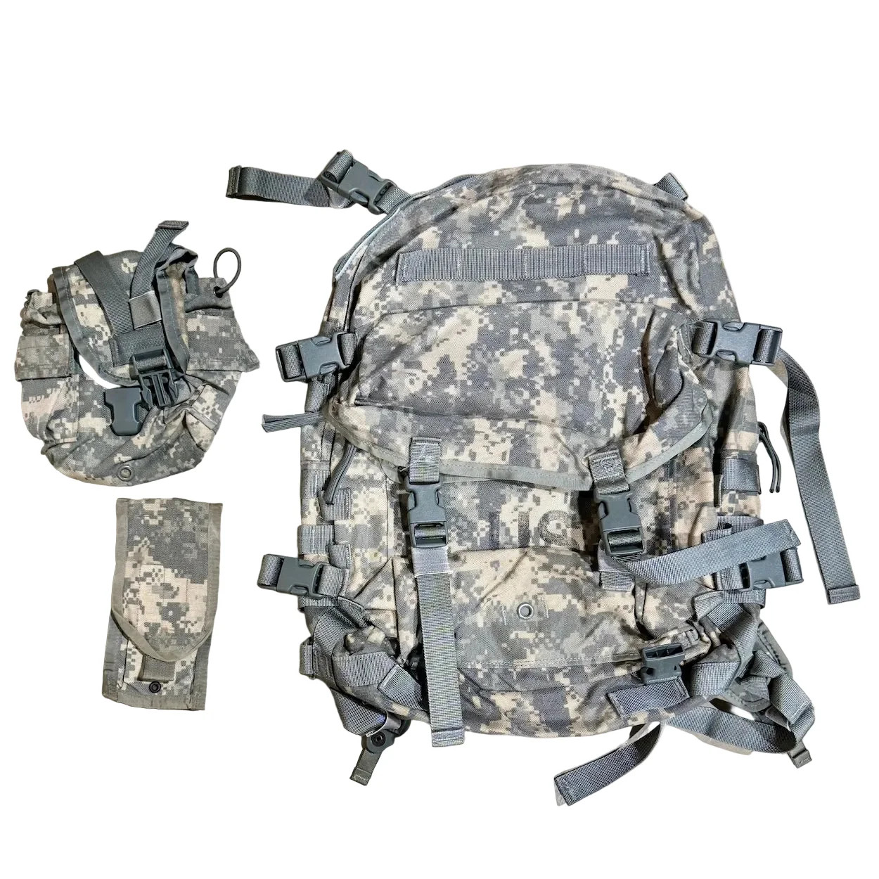 US Army 3 Day Assault Pack Rucksack ACU Digital MOLLE II Includes Extra Pouches