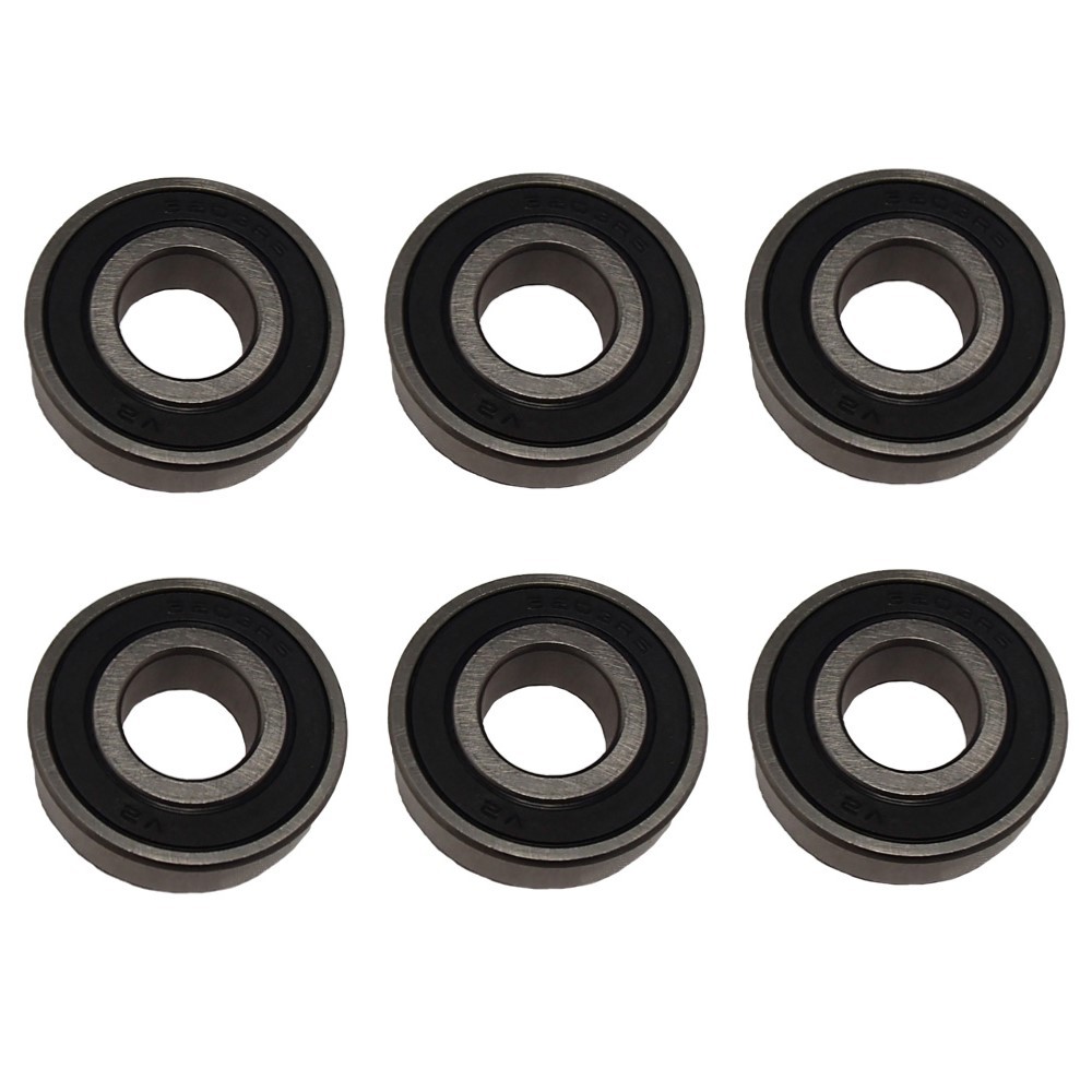 Set of (6) 6203 Sealed Ball Bearing for EMQ Nachi 6203C3 17mm x 40mm x 12mm