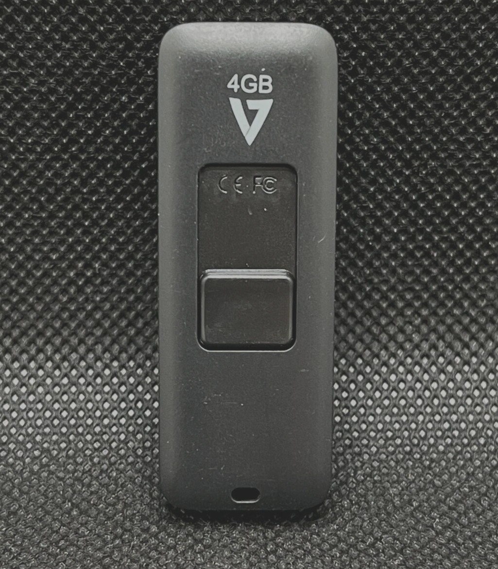 V7 4GB USB2 Flash Drive Black VF24GAR-3N ✅❤️️✅❤️️✅❤️️✅❤️️✅❤️️✅❤️️