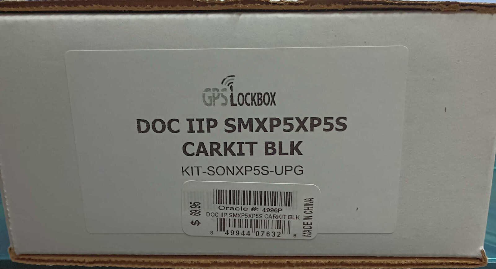 GPS LOCKBOX DOC IIP SMXP5XP5S CARKIT- BLacK