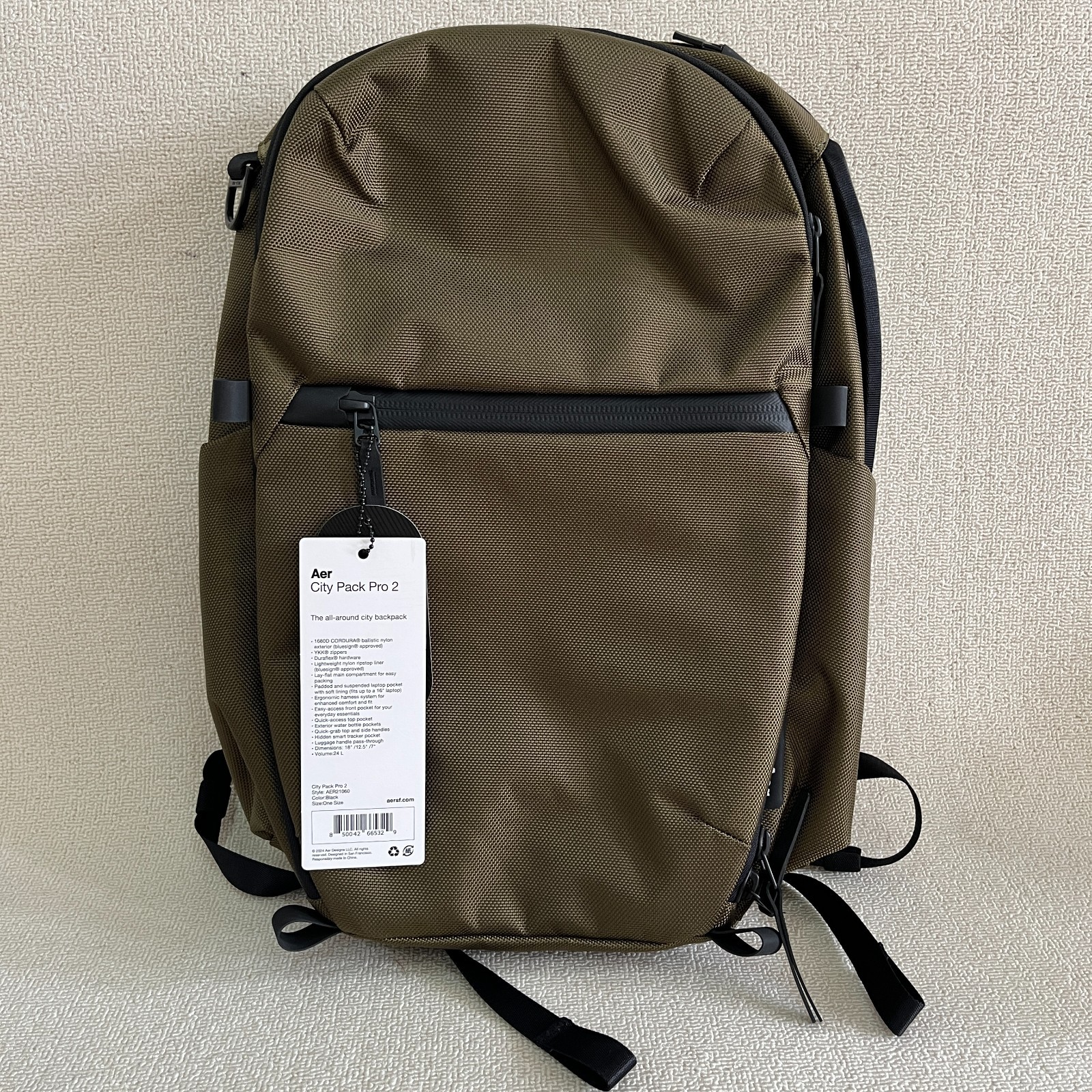 Aer City Pack Pro 2 - Olive Backpack Travel Laptop Carry On Bag 24L Real photos