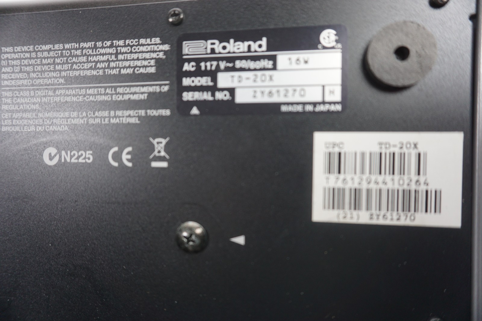 Roland TD-20X V-Drums Percussion Sound Module Good GP