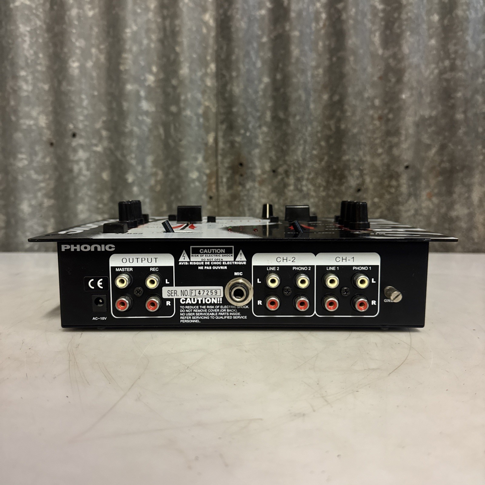PHONIC DM1030 2 Channel DJ Mixer Rack Mountable