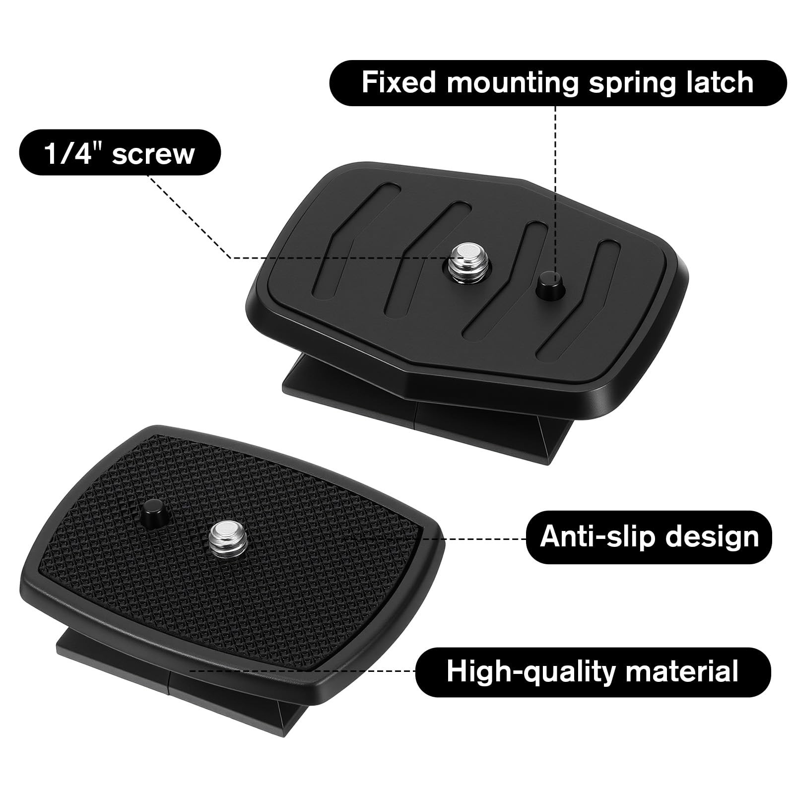 Tripod Quick Release Plate Camera Mounting Adapter 2 Pack 43mm And 45mm Mount
