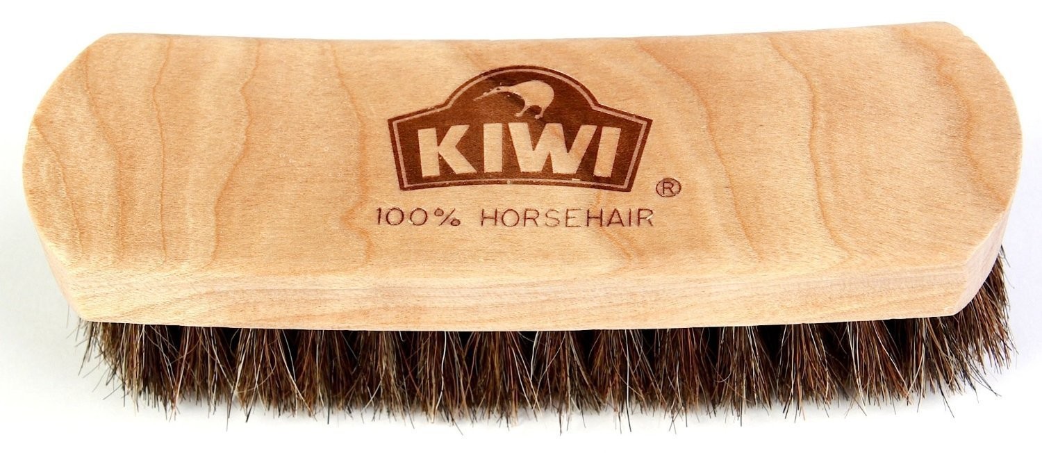 100% Horsehair Shine Brush