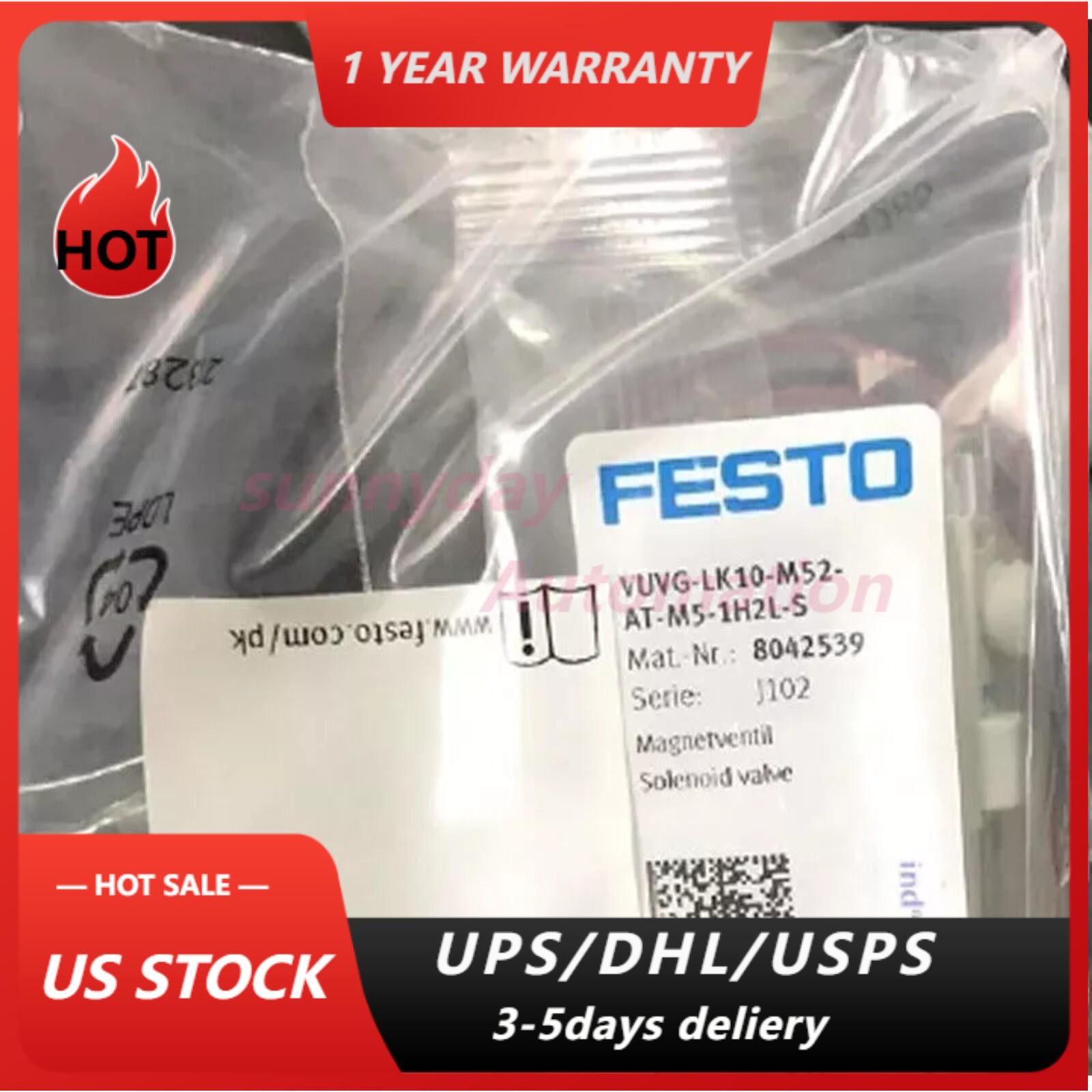 NEW FESTO8042539  VUVG-LK10-M52-AT-M5-1H2L-S Air Solenoid Valve