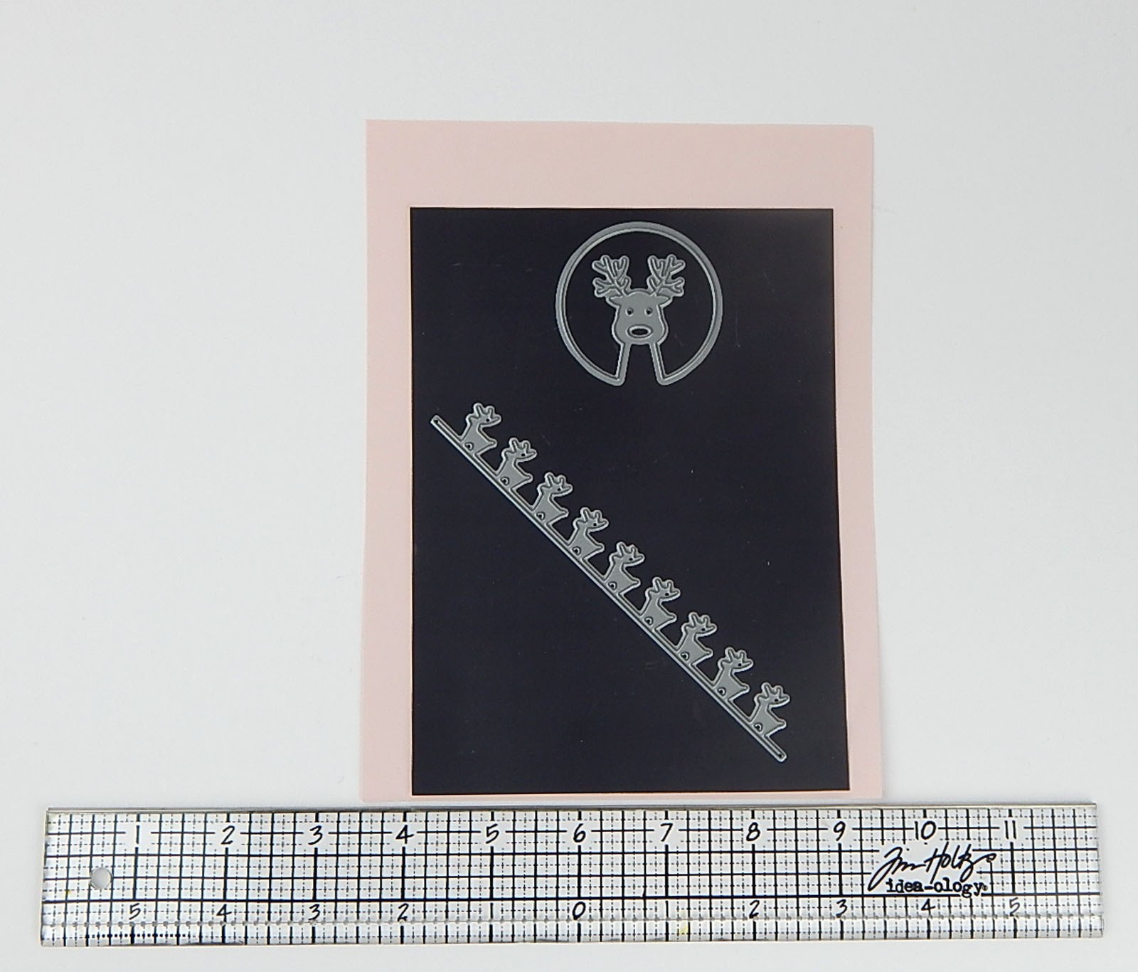 CRAFTERS! CZ Designs for Simon Says Stamps DEER IN A ROW & DEER CIRCLE Die Set