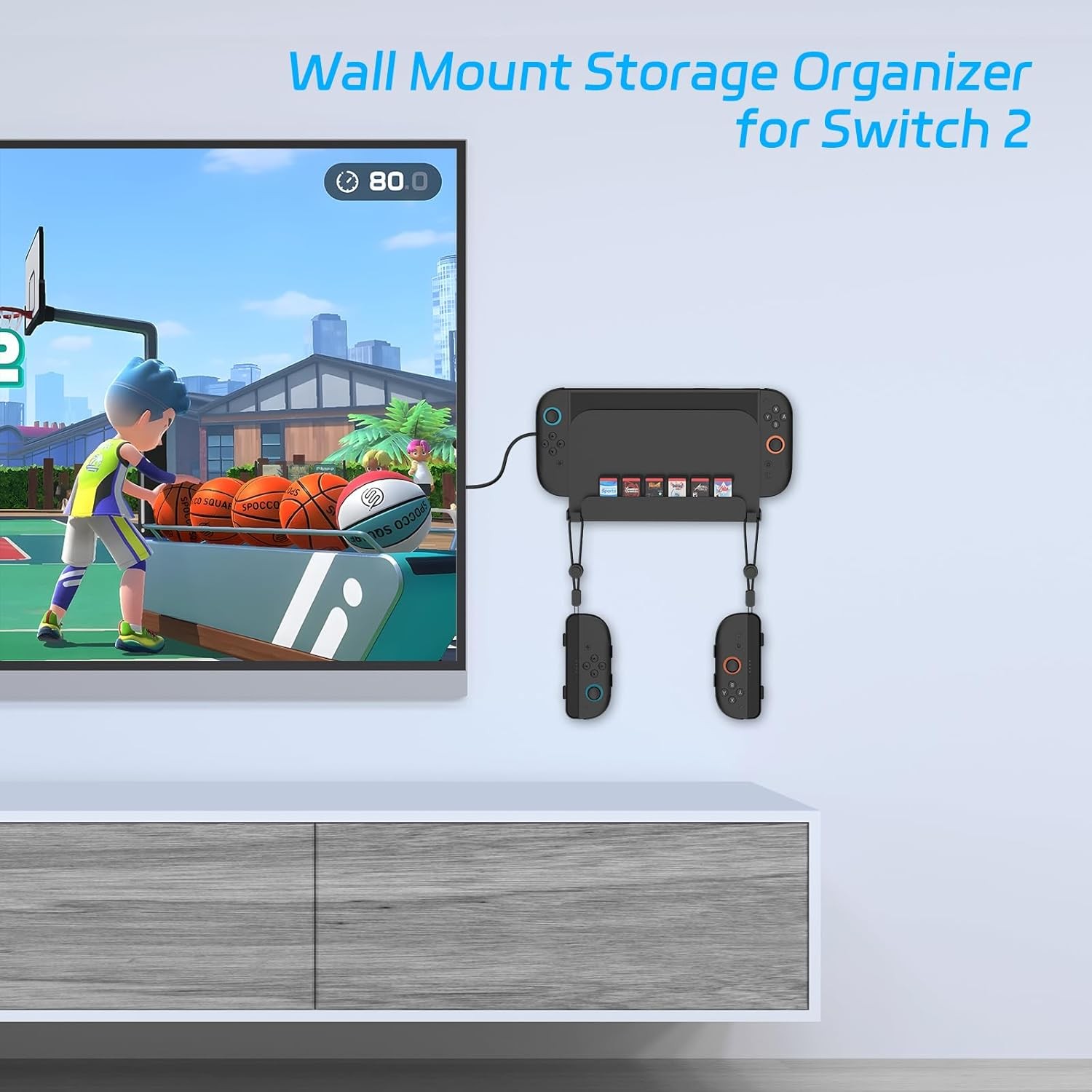 Wall Mount Stand for Nintendo Switch 2 2025 Switch OLED Metal Gaming Shelf