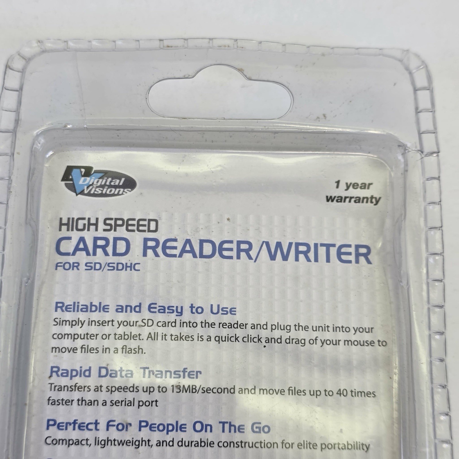 NEW, Digital Versions High Speed Card Reader/Writer for SD/SDHC, DV-CRPSD
