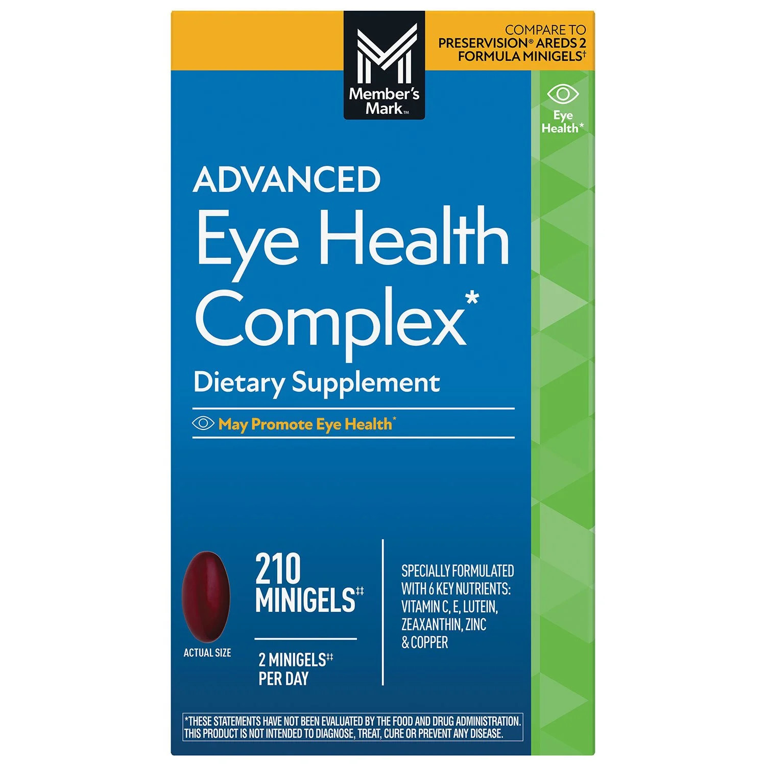 Advanced Eye Health Complex Minigels, 210 count — Supports Eye Health