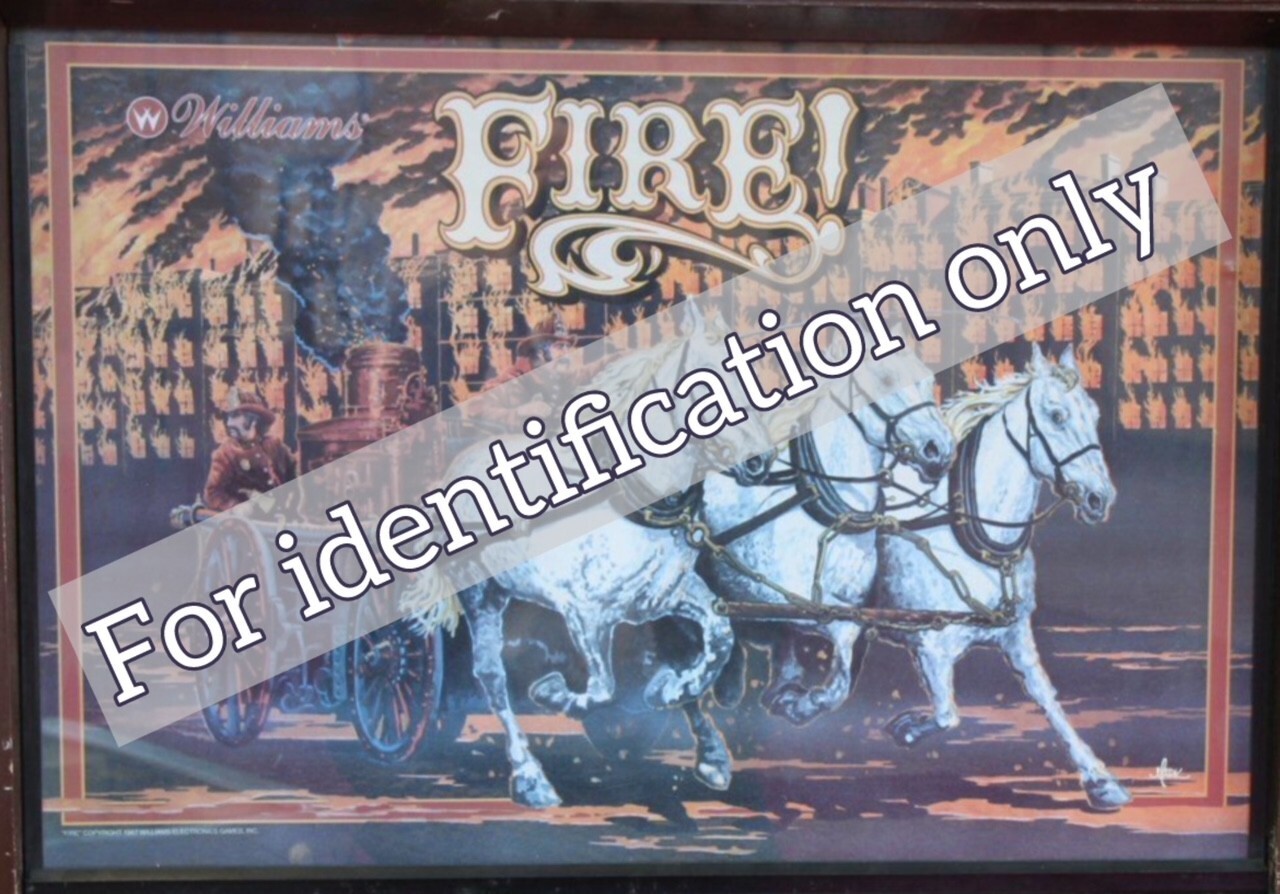 1987 Williams Fire! Pinball Machine Maintenance Tune Up Kit