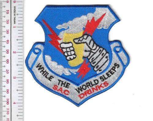 US Air Force USAF Strategic Air Command (SAC) 'While the World Sleeps NO TARIFF
