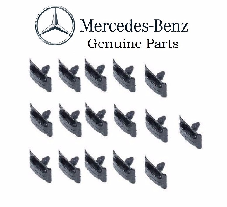 For Mercedes GENUINE R107 Rocker Panel Moulding Retainer Male Set of 16