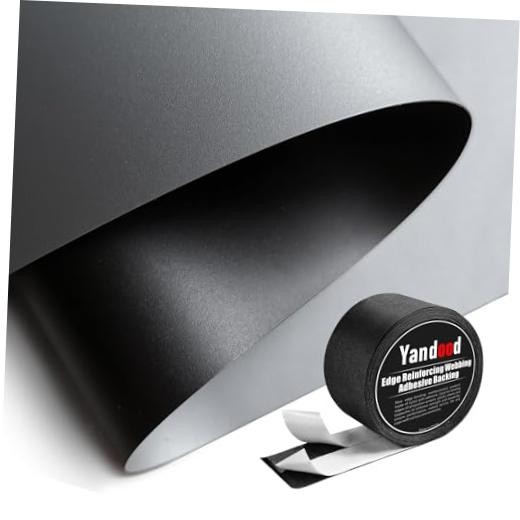 Projector Screen Material Ambient Light Rejecting Fabric 69x118 inch Grey/EVA