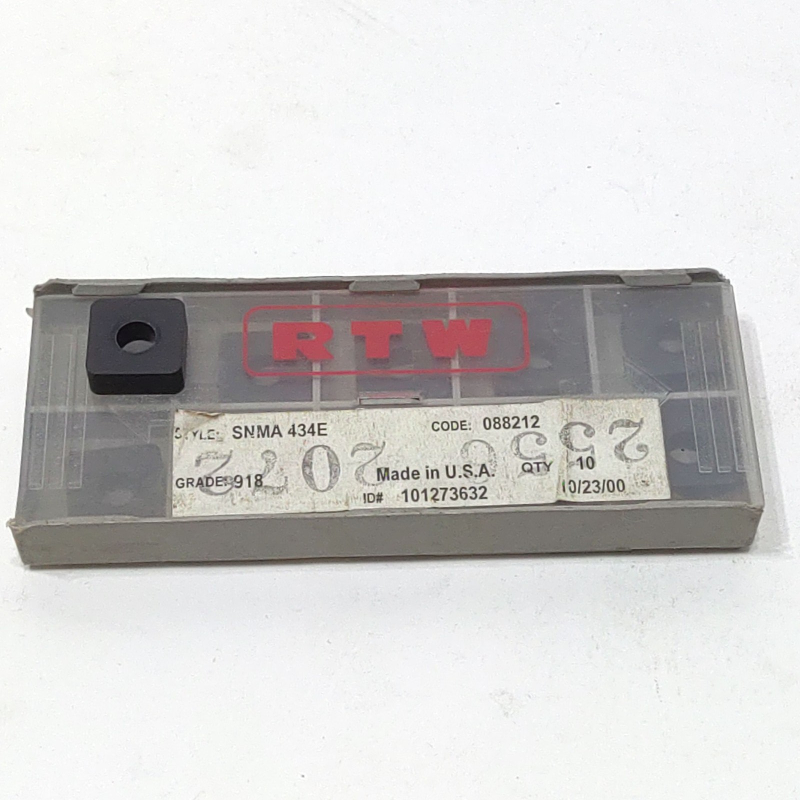NEW RTW 10pc Grade: 918 Carbide Inserts SNMA 434E