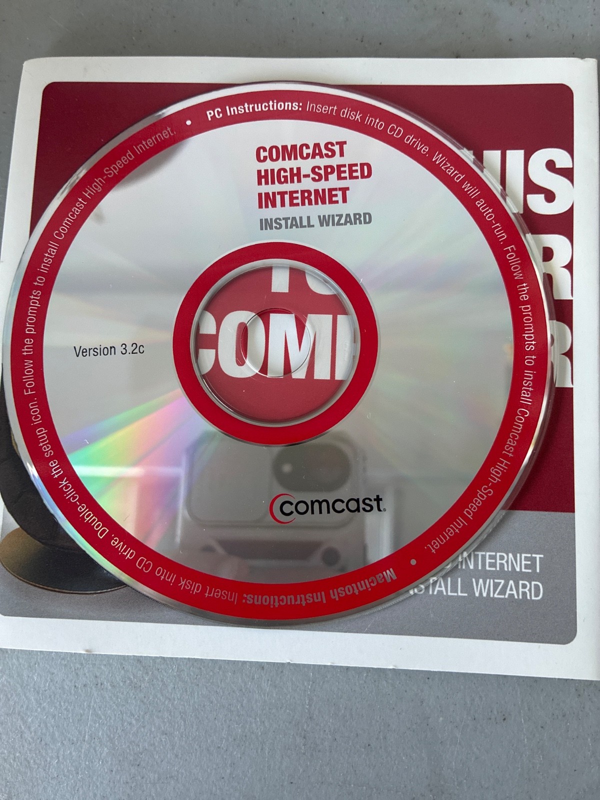 Comcast High Speed Internet Install Wizard Software Version 3.2C