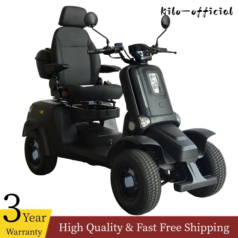 Heavy Duty 4-Wheel Mobility Scooter for Senior&Adult 1000W 15MPH 500LBS Capacity