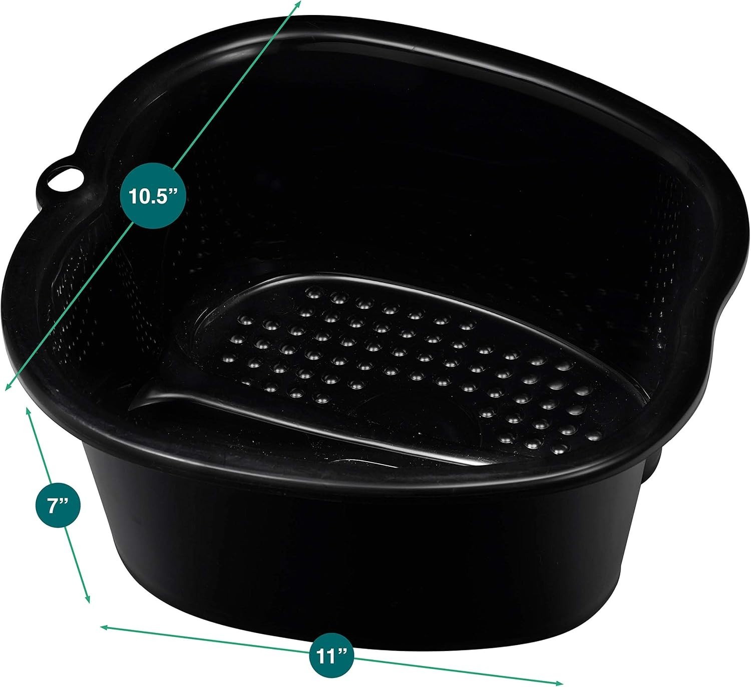 Professional Quality Foot Spa Basin for Home - Large Size and Massage Features
