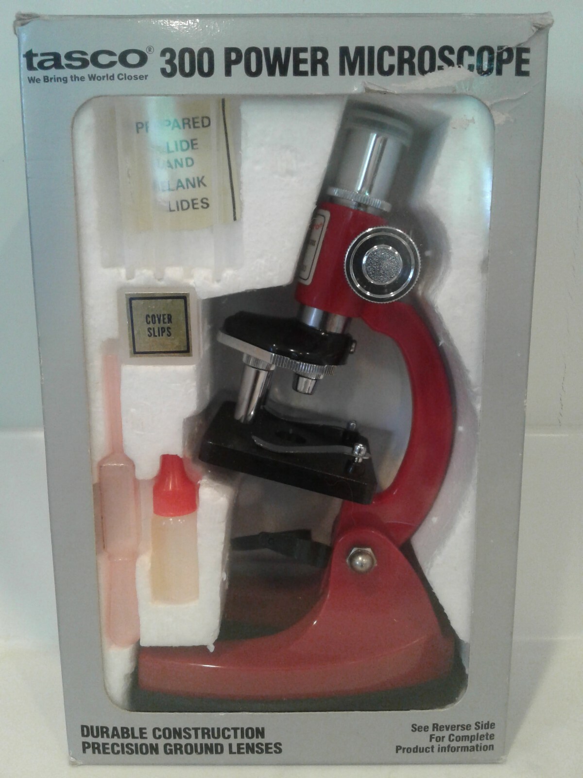 Vintage Collectible Tasco 300 power Microscope with Box and Instructions