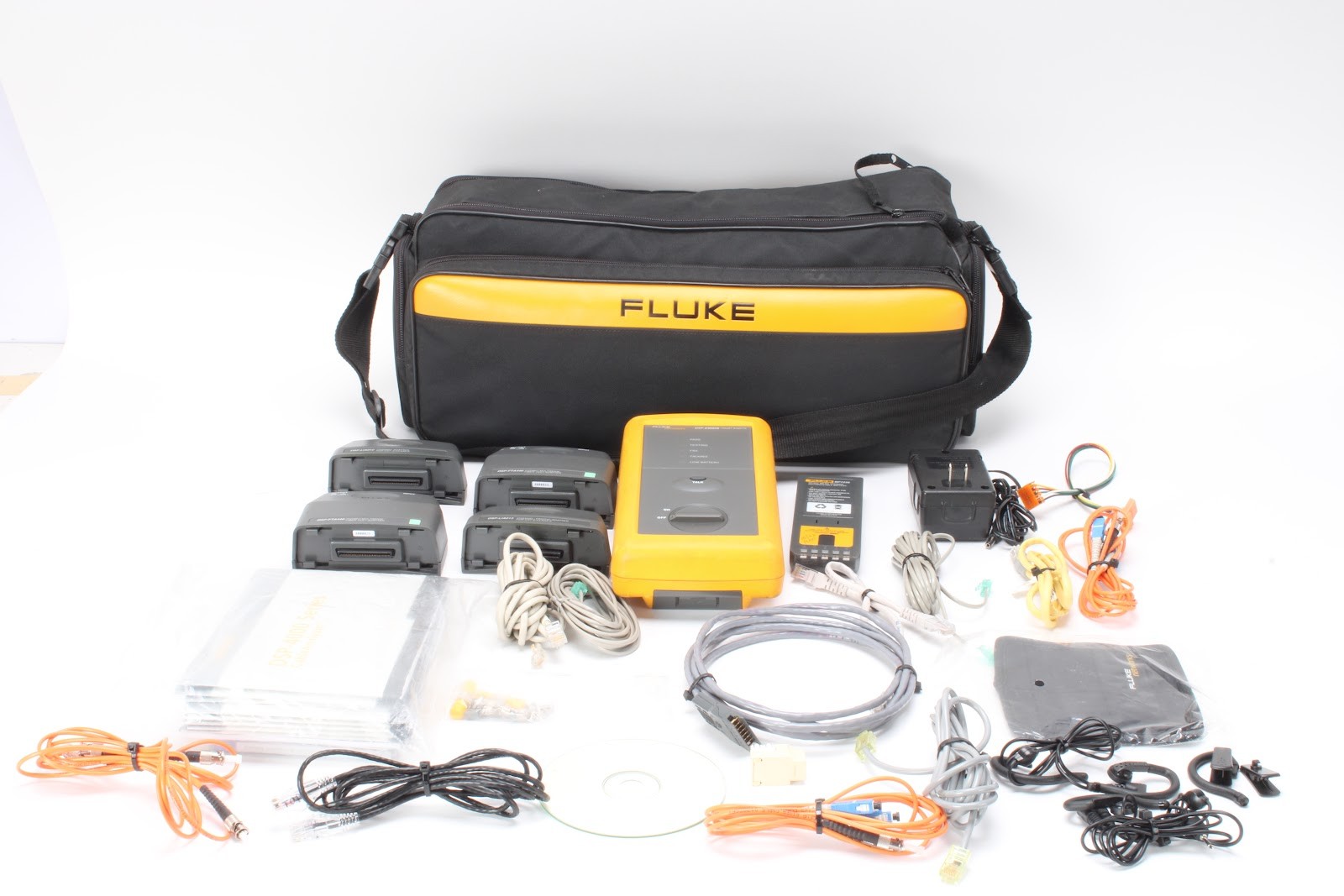 Fluke Networks DSP-4300SR Smart Remote Module W/ Power Supply & Accessories