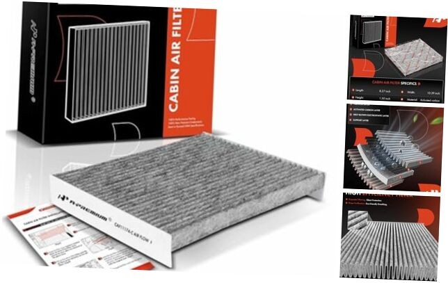 Cabin Air Filter with Activated Carbon Compatible with Ford Fusion 2010-2012