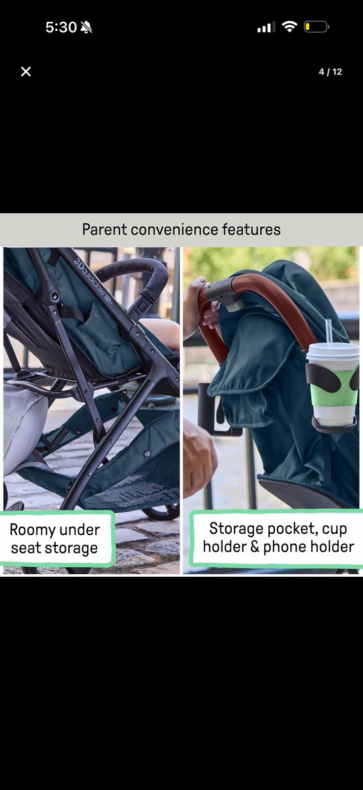 Ingenuity Ingenuity 3Dquickclose CS+ Compact Fold Stroller – Lightweight Stro...