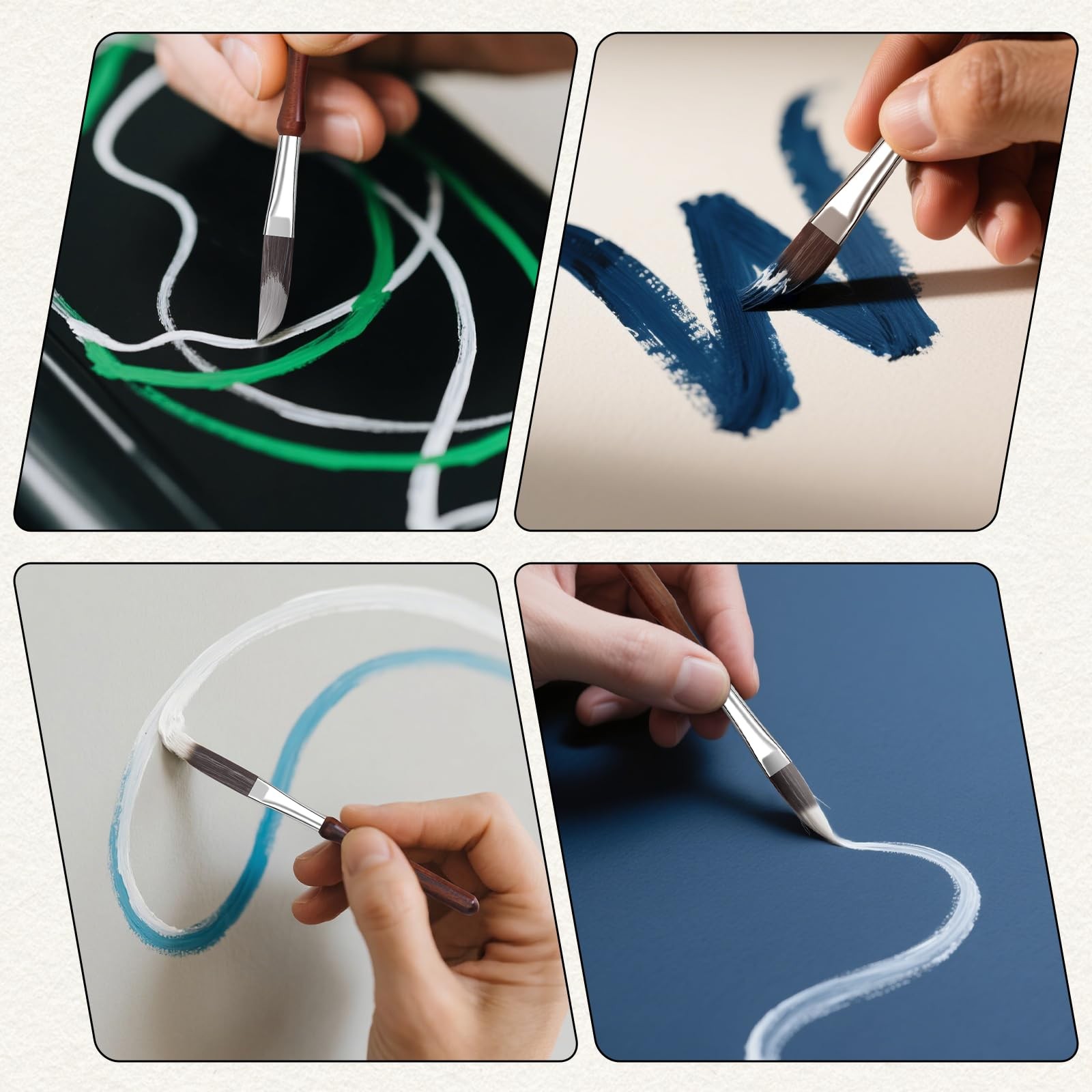 Pinstriping Brush 5 pcs High Performance Detail Script Liner, Scroll, Sword, ...