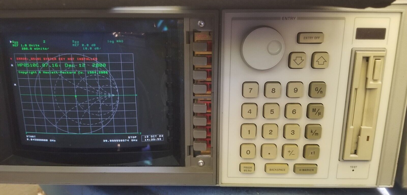 HP85101C Display/Processor for HP 8510C Vector Network Analyzer (VNA)