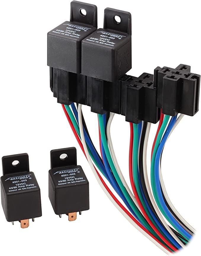 Fastronix High Current 40/60A Relay Panel with Interlocking Sockets 900-004