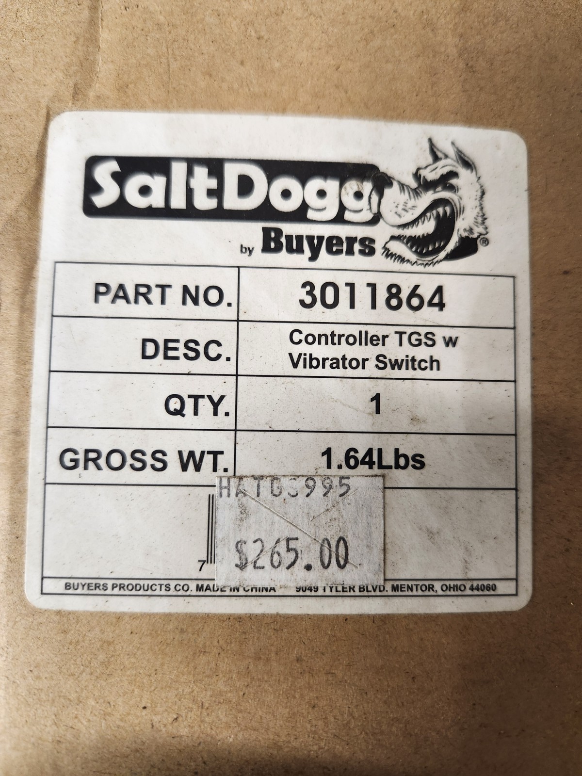 SaltDogg 3011864 Variable Speed Replacement Controller, Vibrator Switch Control