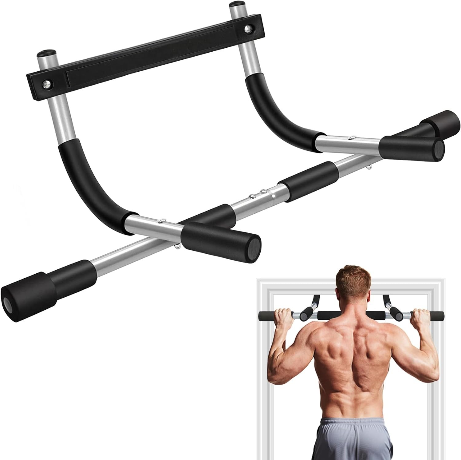 Door frame pull-up bar sit-up multi-functional home fitness machine