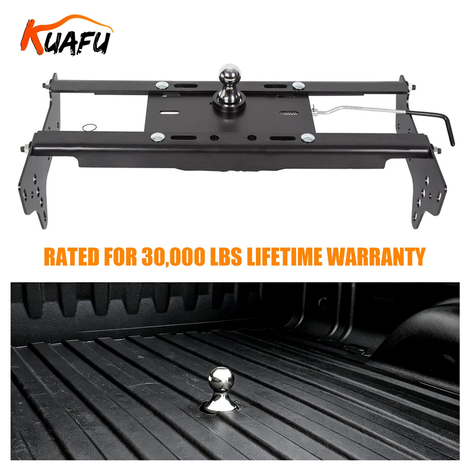 5th Wheel For Ford F250 F350 99-16 Complete Under Bed Gooseneck Trailer Hitch