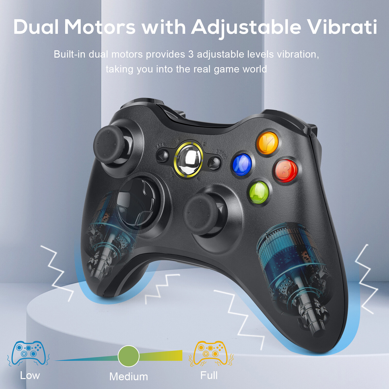 Wireless Game Controller Gamepad for Microsoft XBOX 360/360Slim/E PC WIN 7 8 10
