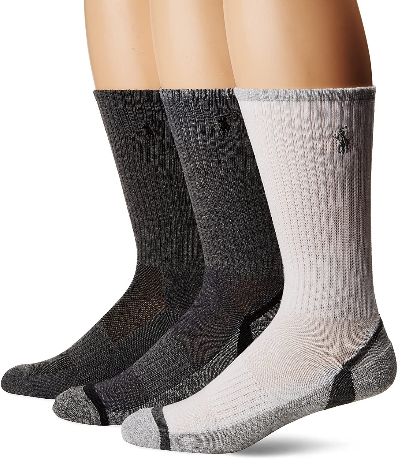 Ralph Lauren - 3 Pack Performance Sport Socks - Cushioned Sole - Arch support
