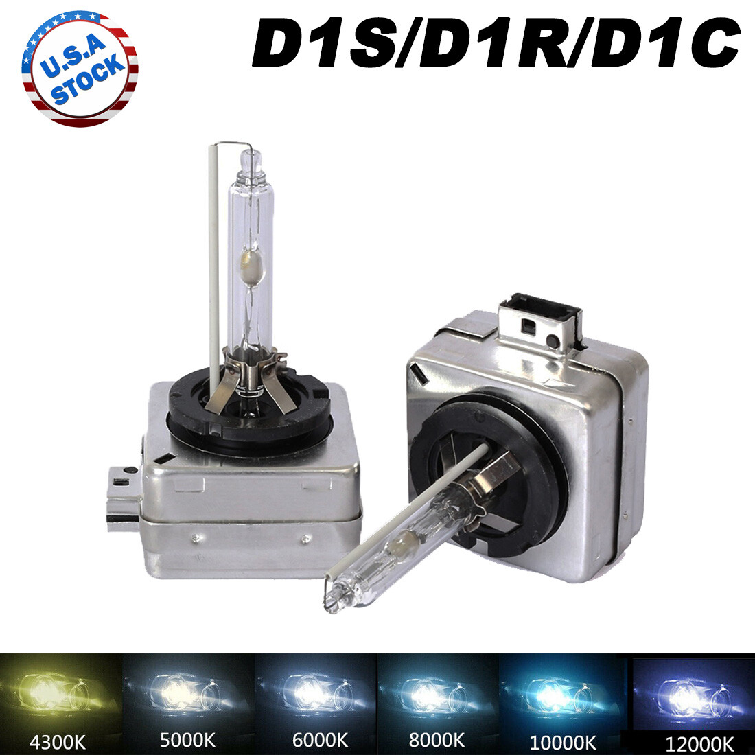 2x D1S 5000K 6000K 8000K OEM HID Replacement Xenon Headlight Light Bulbs Lamps