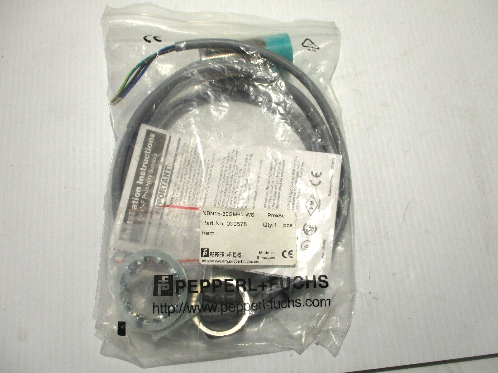 NEW PEPPERL+FUCHS NBN15-30GM60-WS PROXIMITY SWITCH
