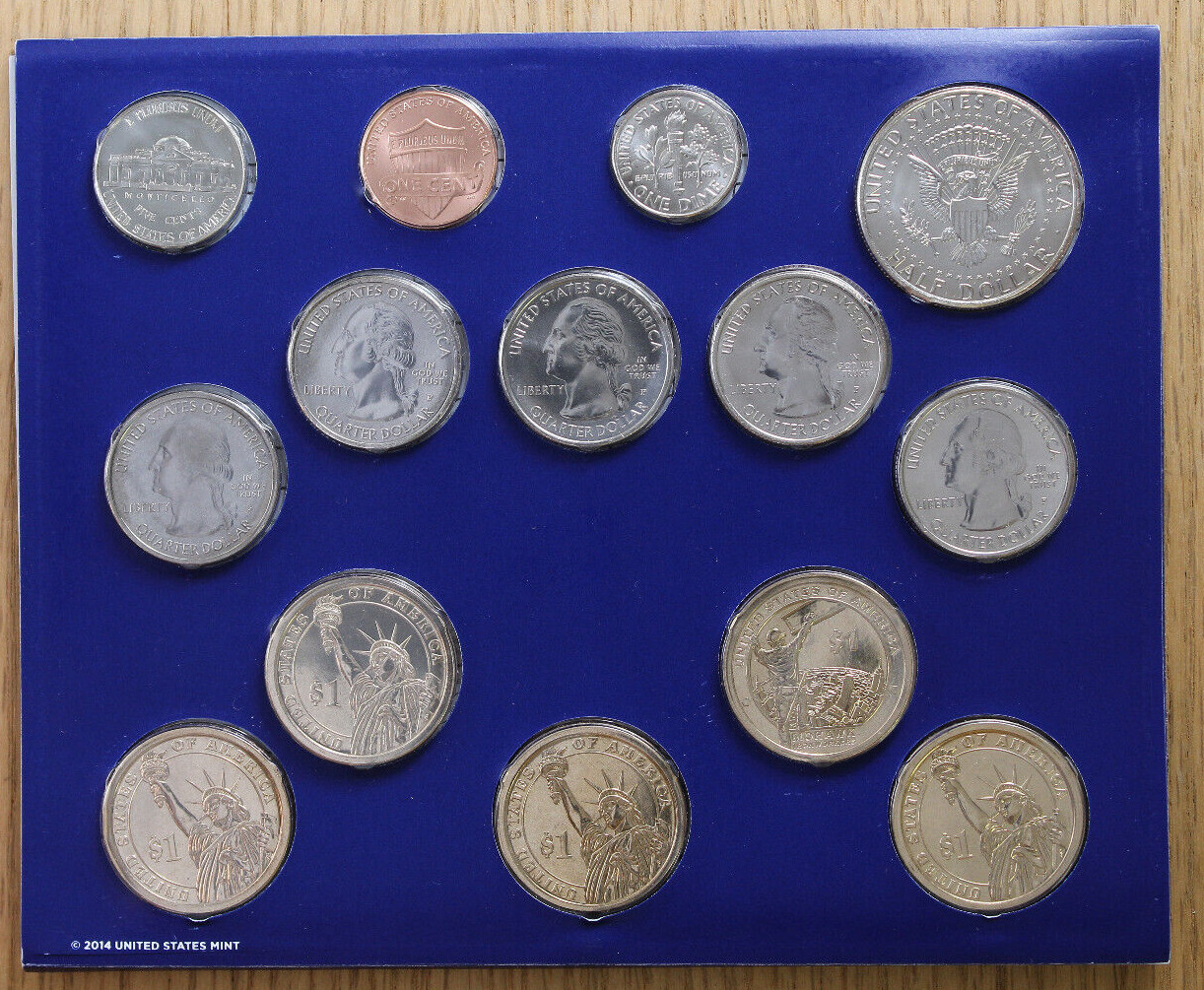 2015 Mint Set - Uncirculated Coins - 28-Coin Set - P & D