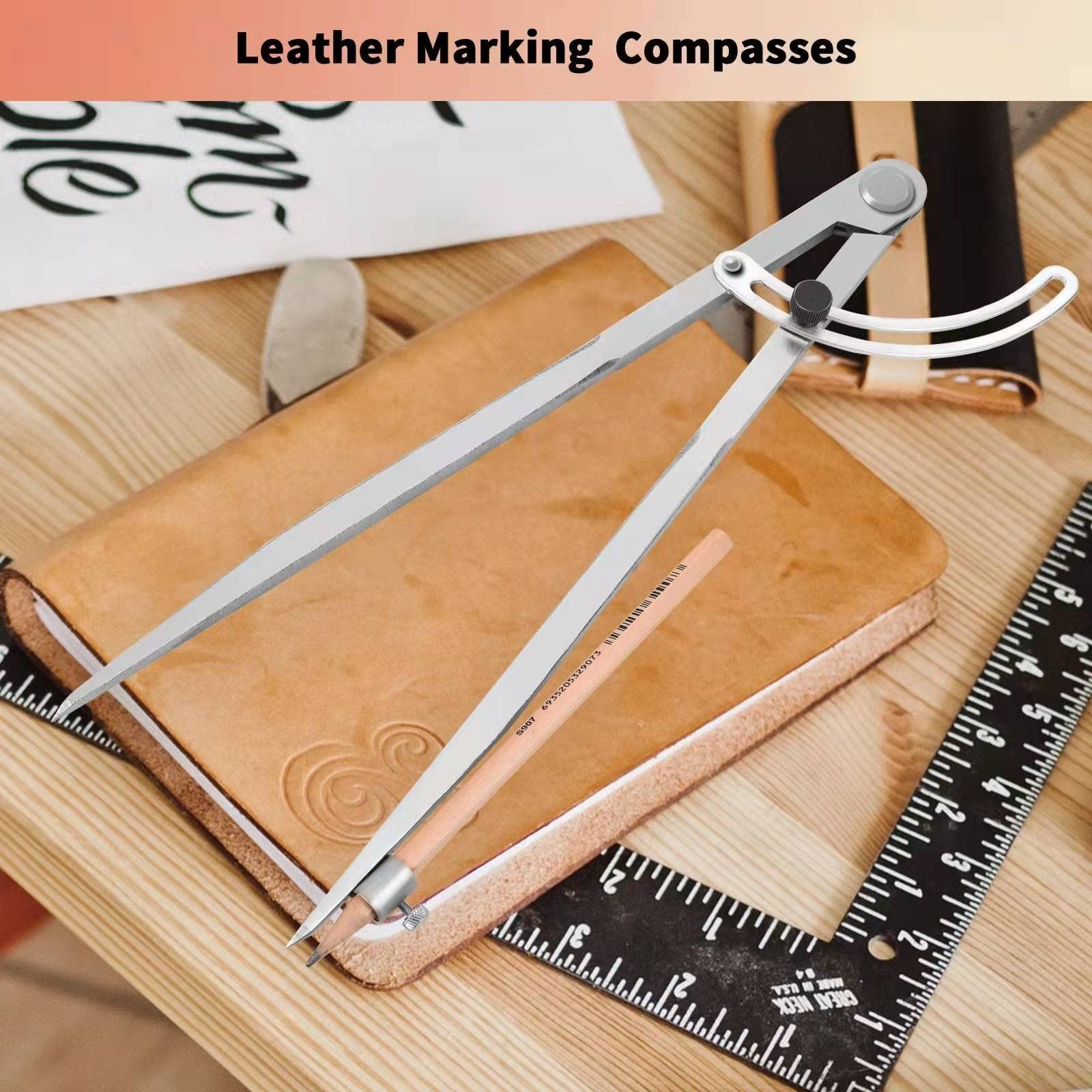 Compass for Woodworking, 8 inch Precision Woodworking 8inch, Silver