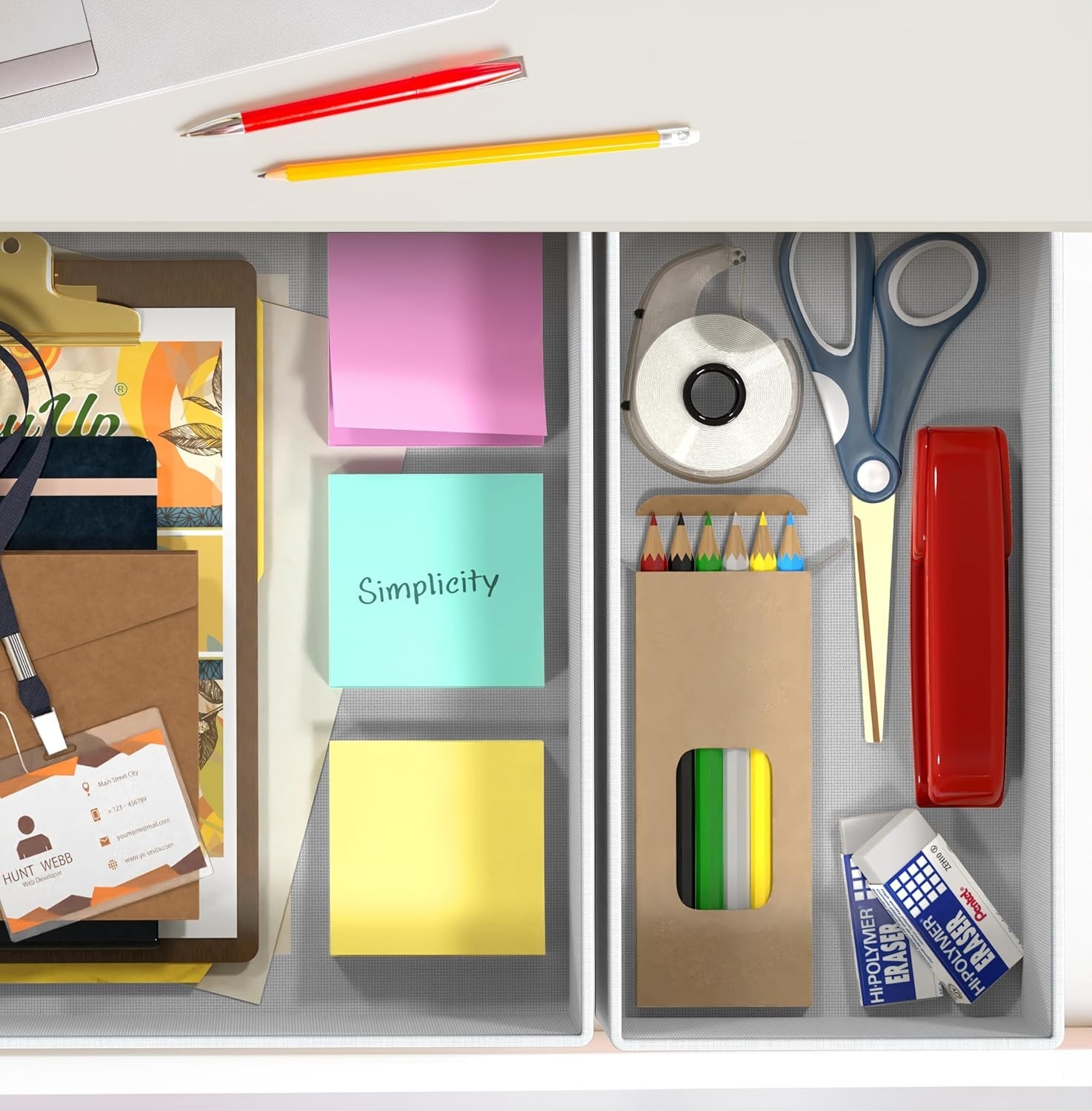 Multi-Compartment Gray Drawer Organizers for Comfortable Lingerie Storage