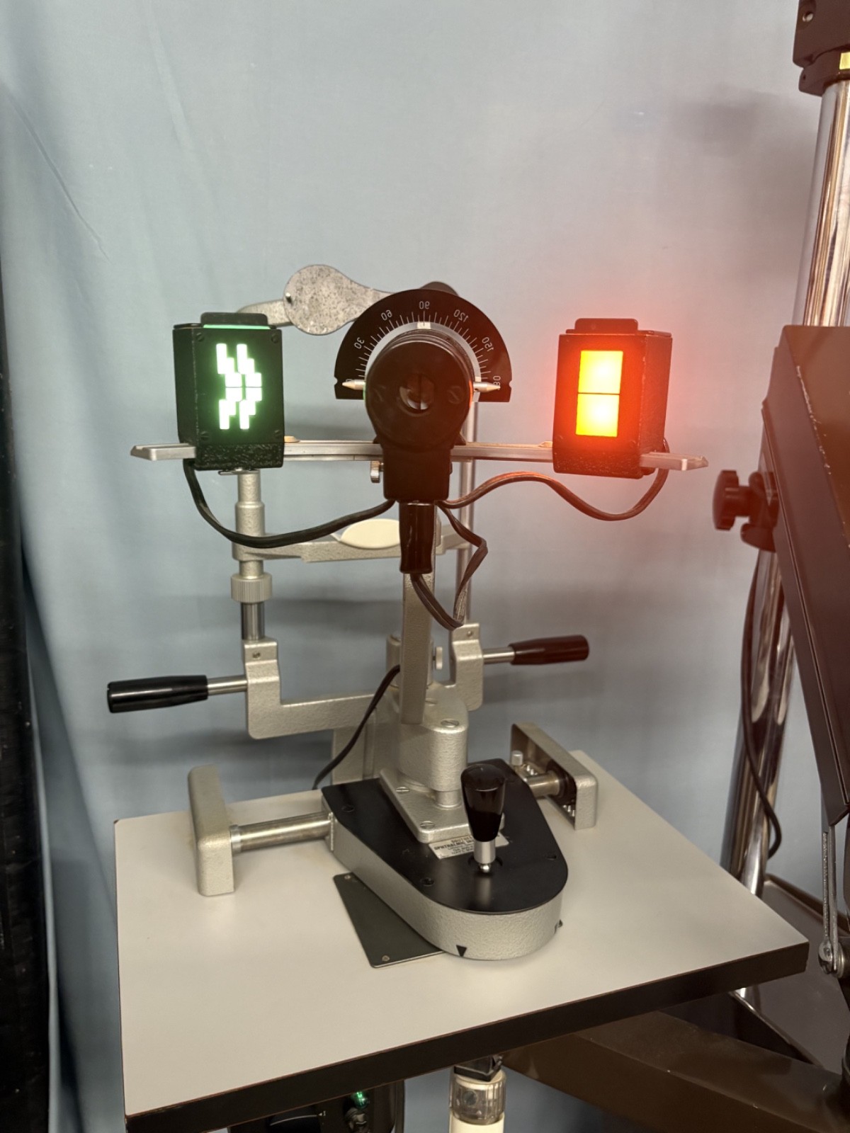 Complete Haag Streit Slit Lamp Power Supply, Base, & Chin Rest Tested Working!
